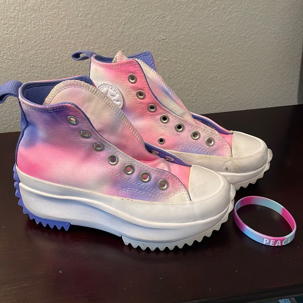 Girls Converse Run Star Shoes Size 5